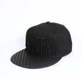 NY SHADOW CHECK SNAPBACK CAP